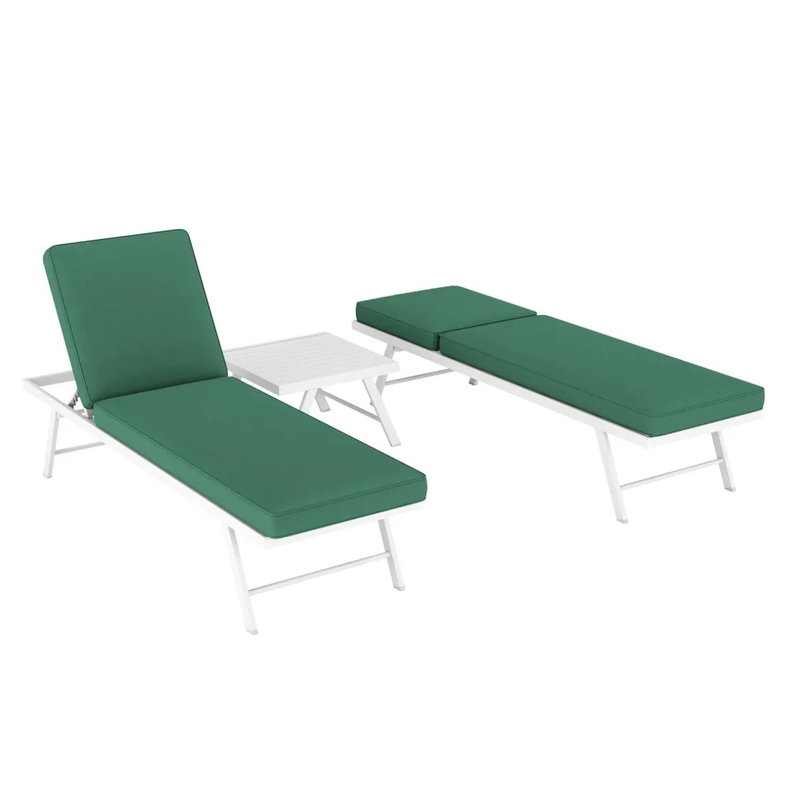 Lounge CALVI multifunktional grün/weiss
