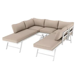 Lounge CALVI multifunktional beige/weiss