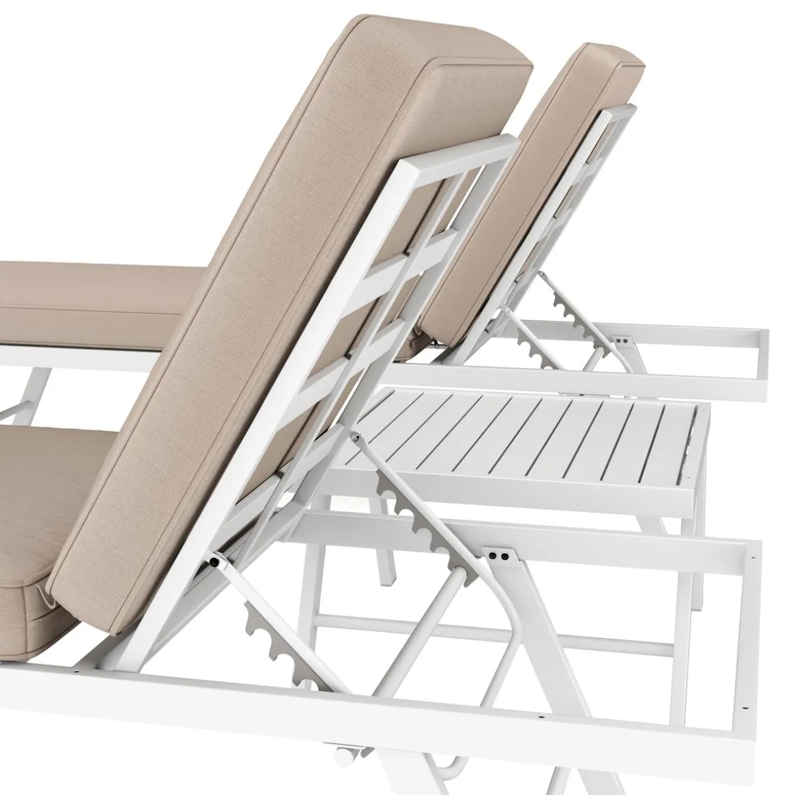 Lounge CALVI multifunktional beige/weiss