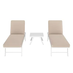 Lounge CALVI multifunktional beige/weiss