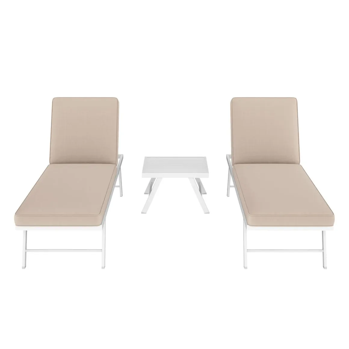 Lounge CALVI multifunktional beige/weiss