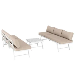 Lounge CALVI multifunktional beige/weiss