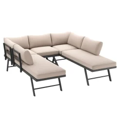 Lounge CALVI multifunktional beige/anthrazit