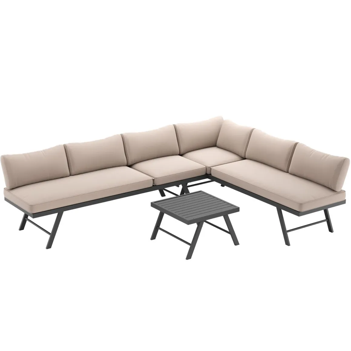 Lounge CALVI multifunktional beige/anthrazit