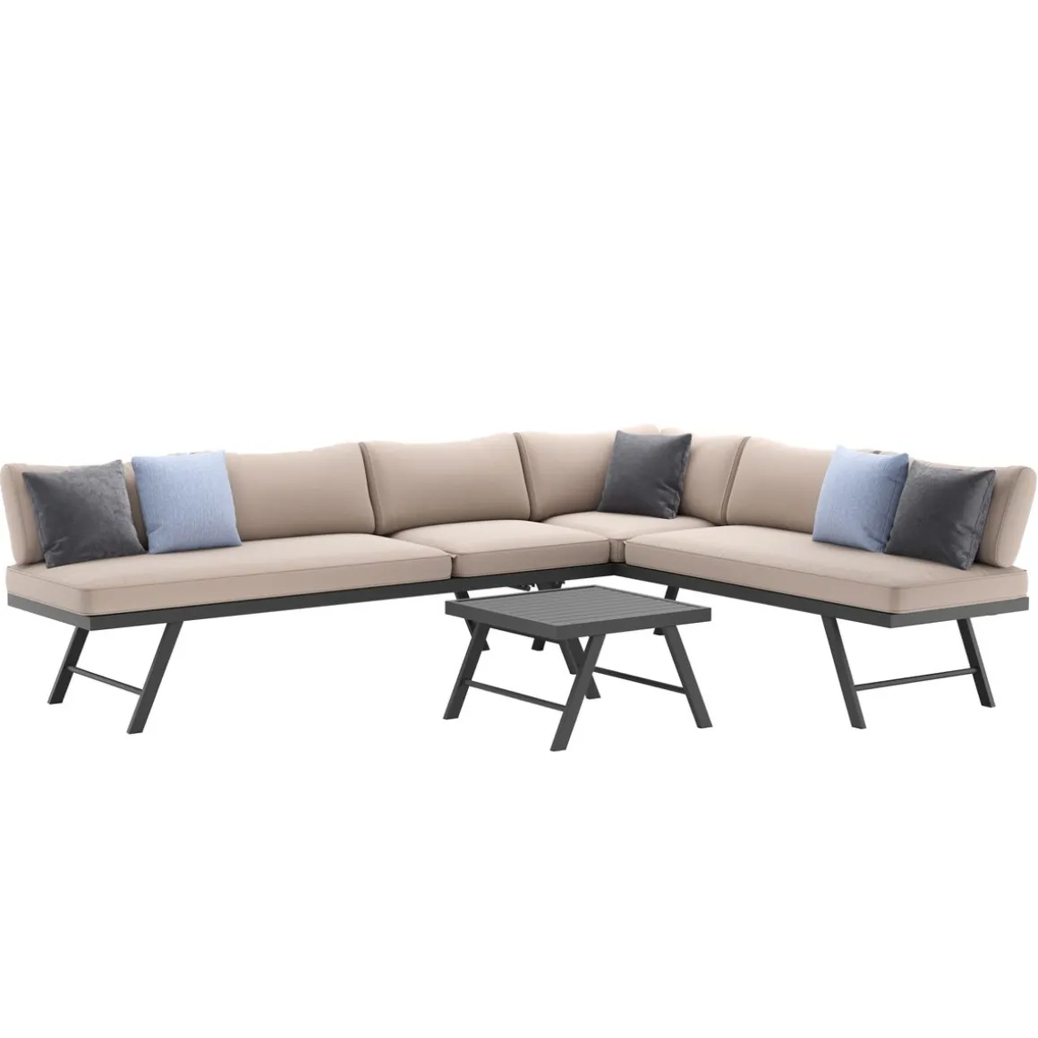 Lounge CALVI multifunktional beige/anthrazit
