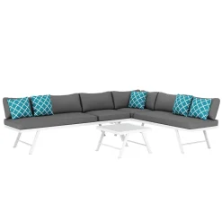 Lounge CALVI multifunktional anthrazit/weiss
