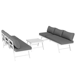 Lounge CALVI multifunktional anthrazit/weiss