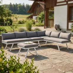 Lounge CALVI multifunktional anthrazit/weiss