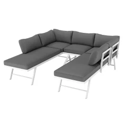 Lounge CALVI multifunktional anthrazit/weiss