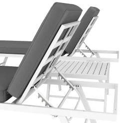 Lounge CALVI multifunktional anthrazit/weiss