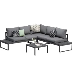 Lounge CAMILA anthrazit/schwarz