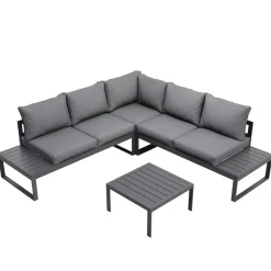 Lounge CAMILA anthrazit/schwarz