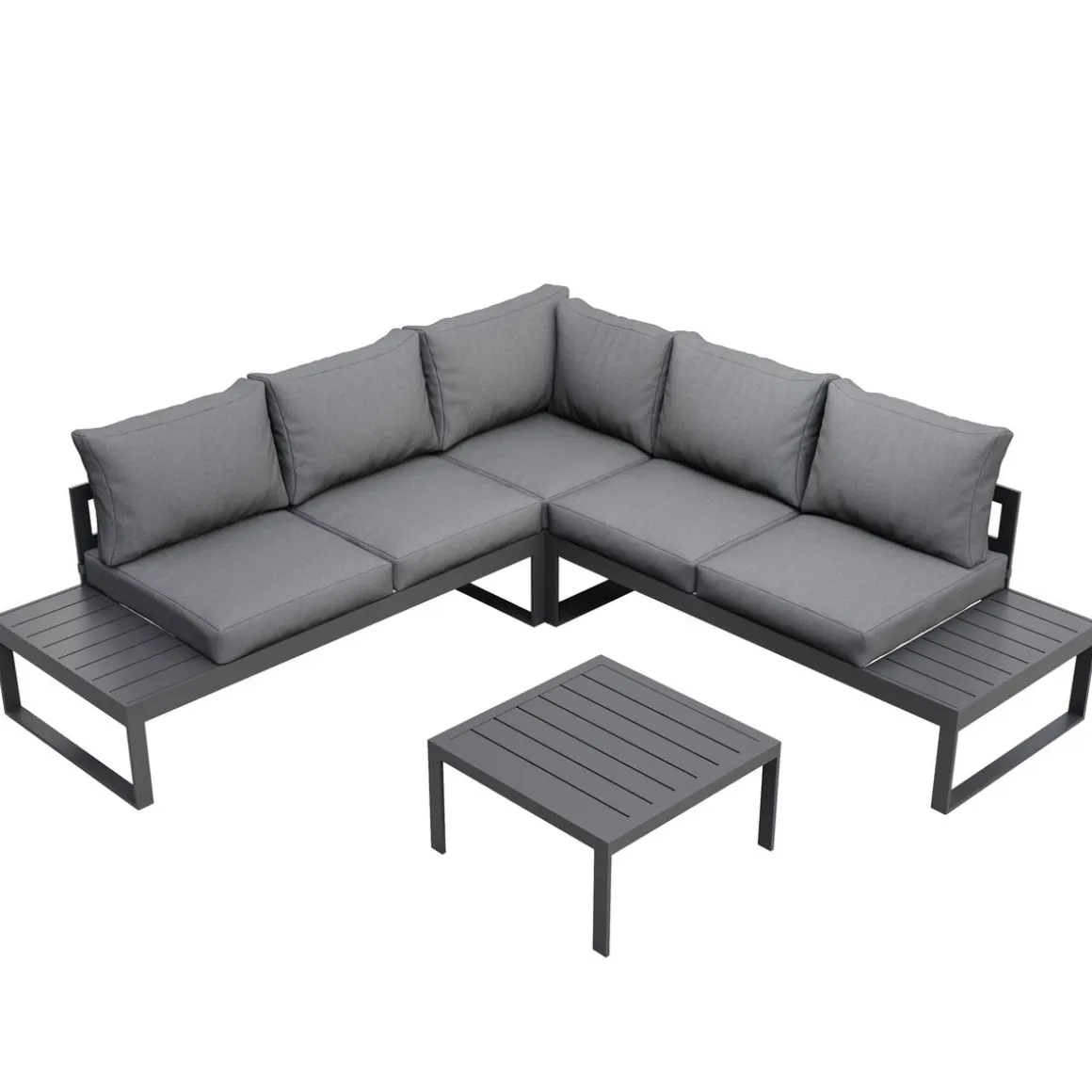 Lounge CAMILA anthrazit/schwarz