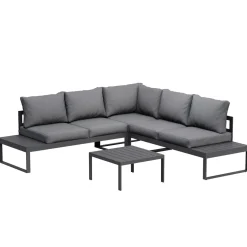 Lounge CAMILA anthrazit/schwarz