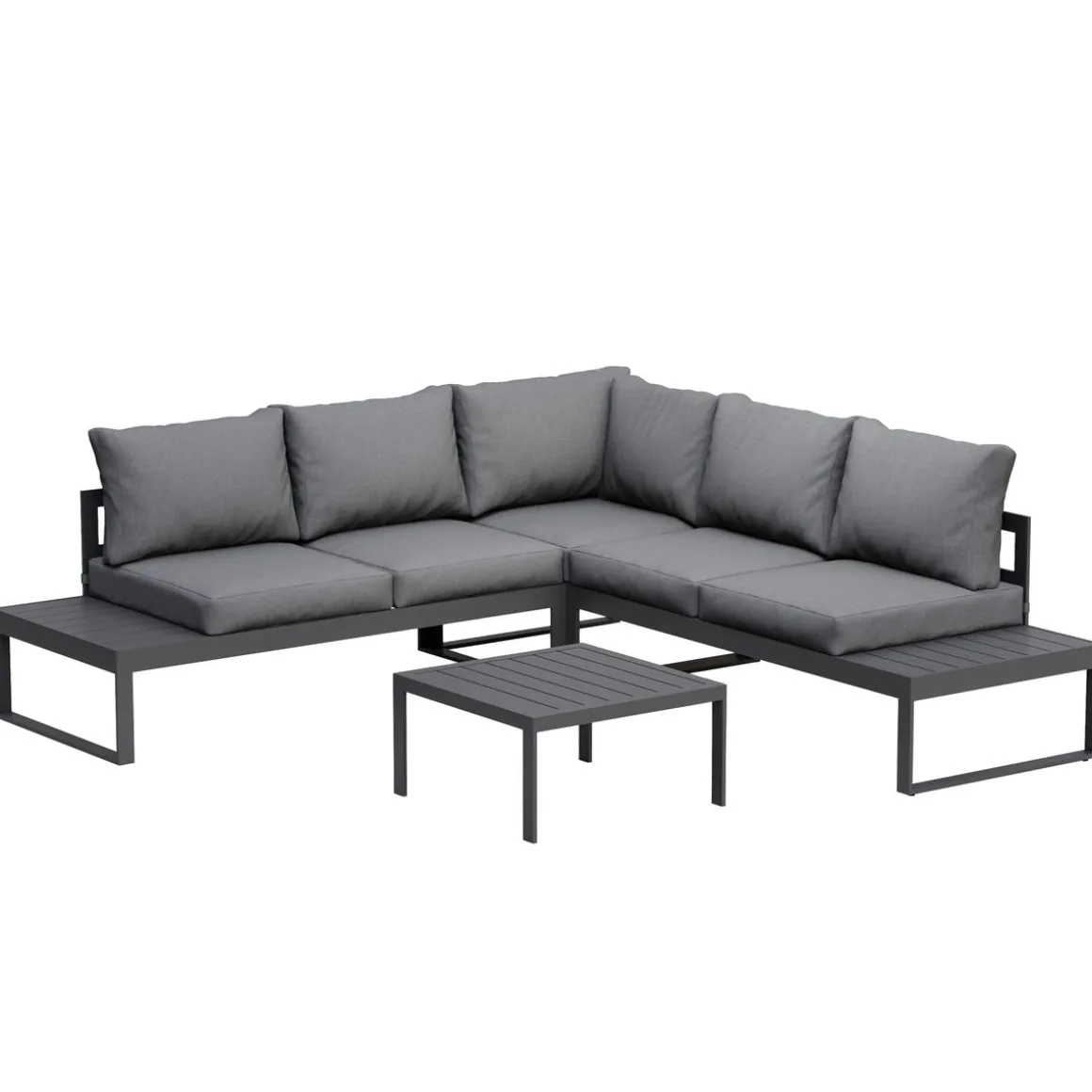 Lounge CAMILA anthrazit/schwarz