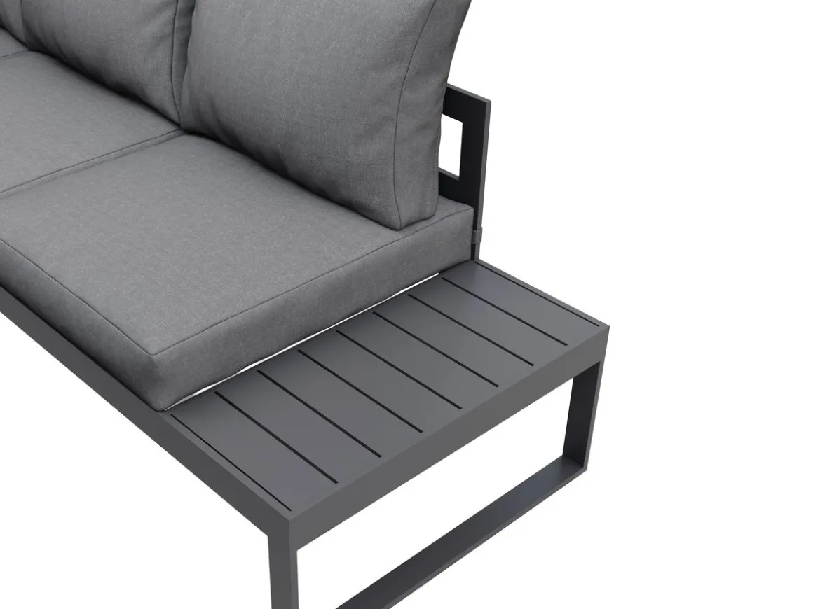 Lounge CAMILA anthrazit/schwarz