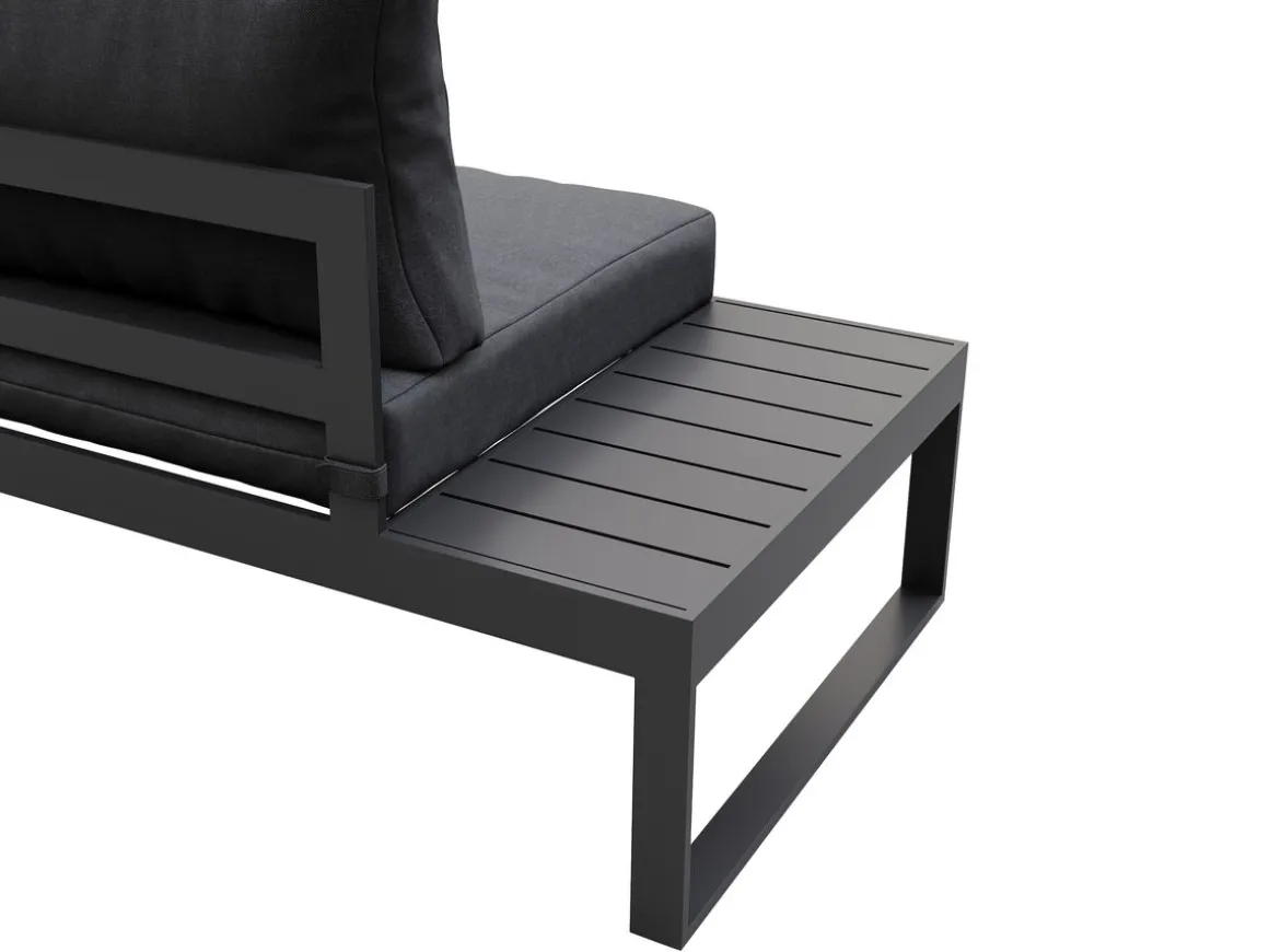 Lounge CAMILA anthrazit/schwarz