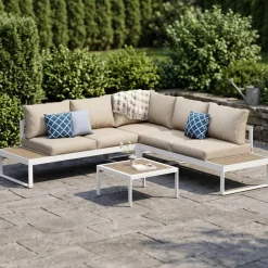 Lounge CAMILA beige/weiss/braun