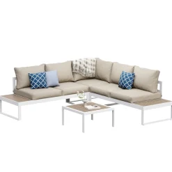 Lounge CAMILA beige/weiss/braun