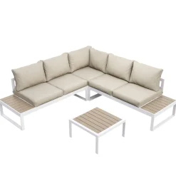 Lounge CAMILA beige/weiss/braun