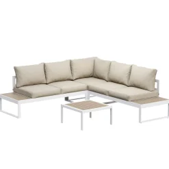 Lounge CAMILA beige/weiss/braun