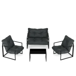 Lounge EDEM anthrazit/schwarz