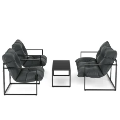 Lounge EDEM anthrazit/schwarz