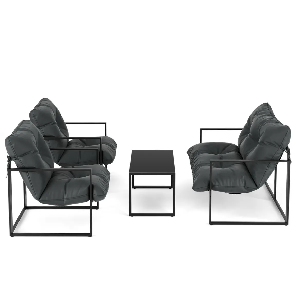 Lounge EDEM anthrazit/schwarz