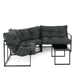 Lounge FLORENZIA anthrazit/schwarz
