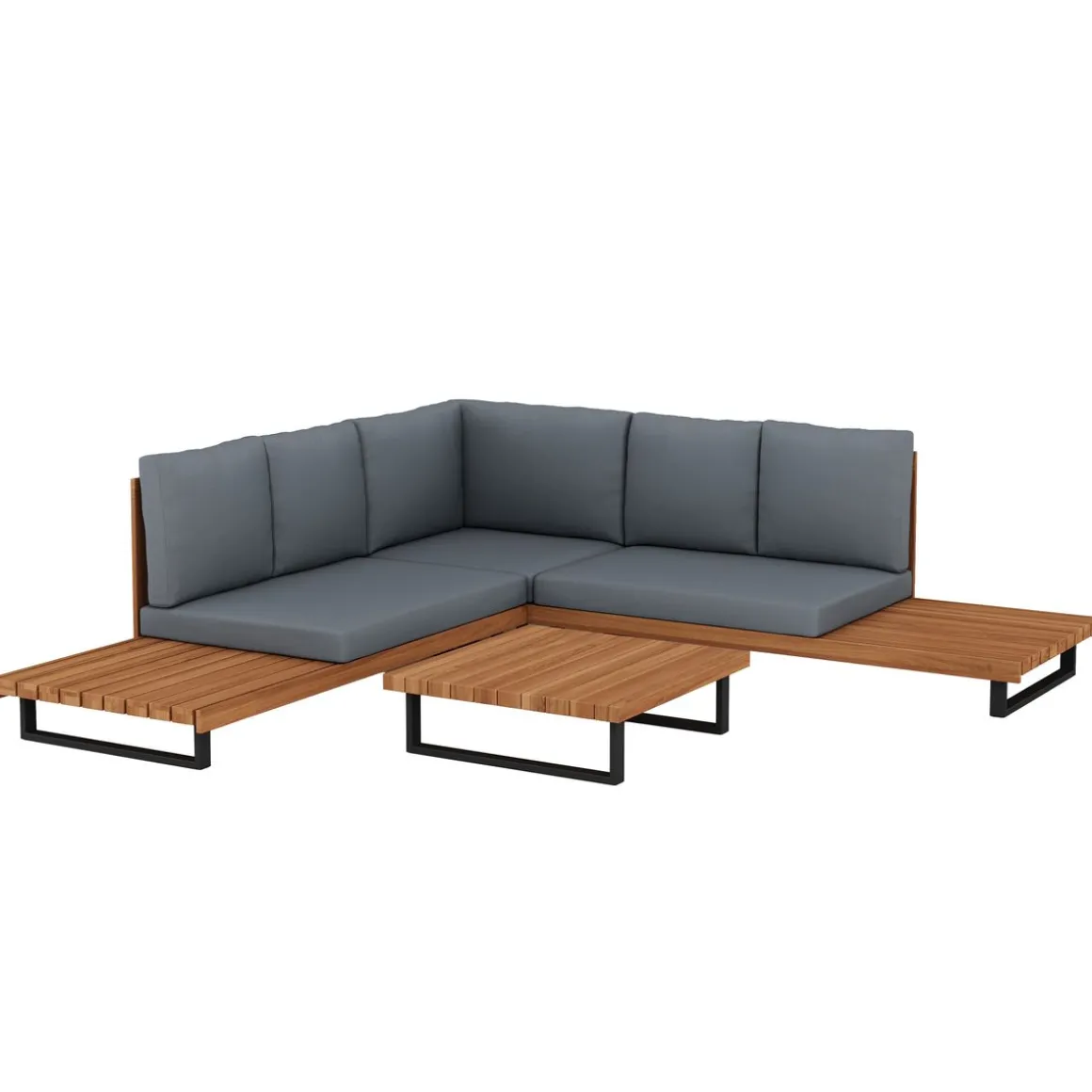 Lounge Holz ALCAZAR natur/anthrazit