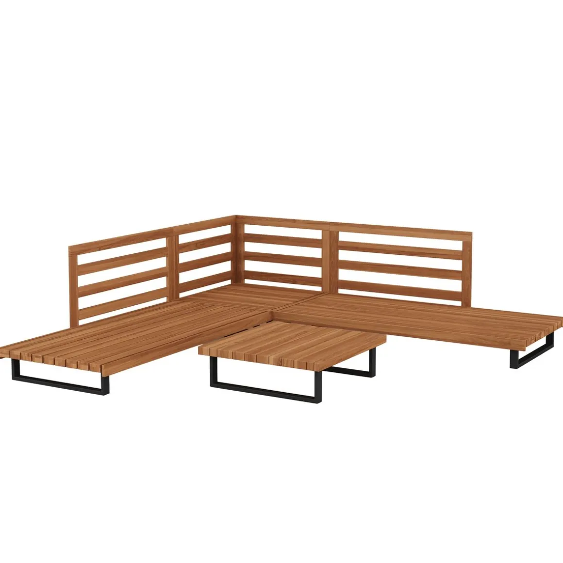 Lounge Holz ALCAZAR natur/anthrazit