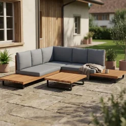 Lounge Holz ALCAZAR natur/anthrazit