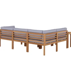 Lounge Holz ALTEA natur/grau