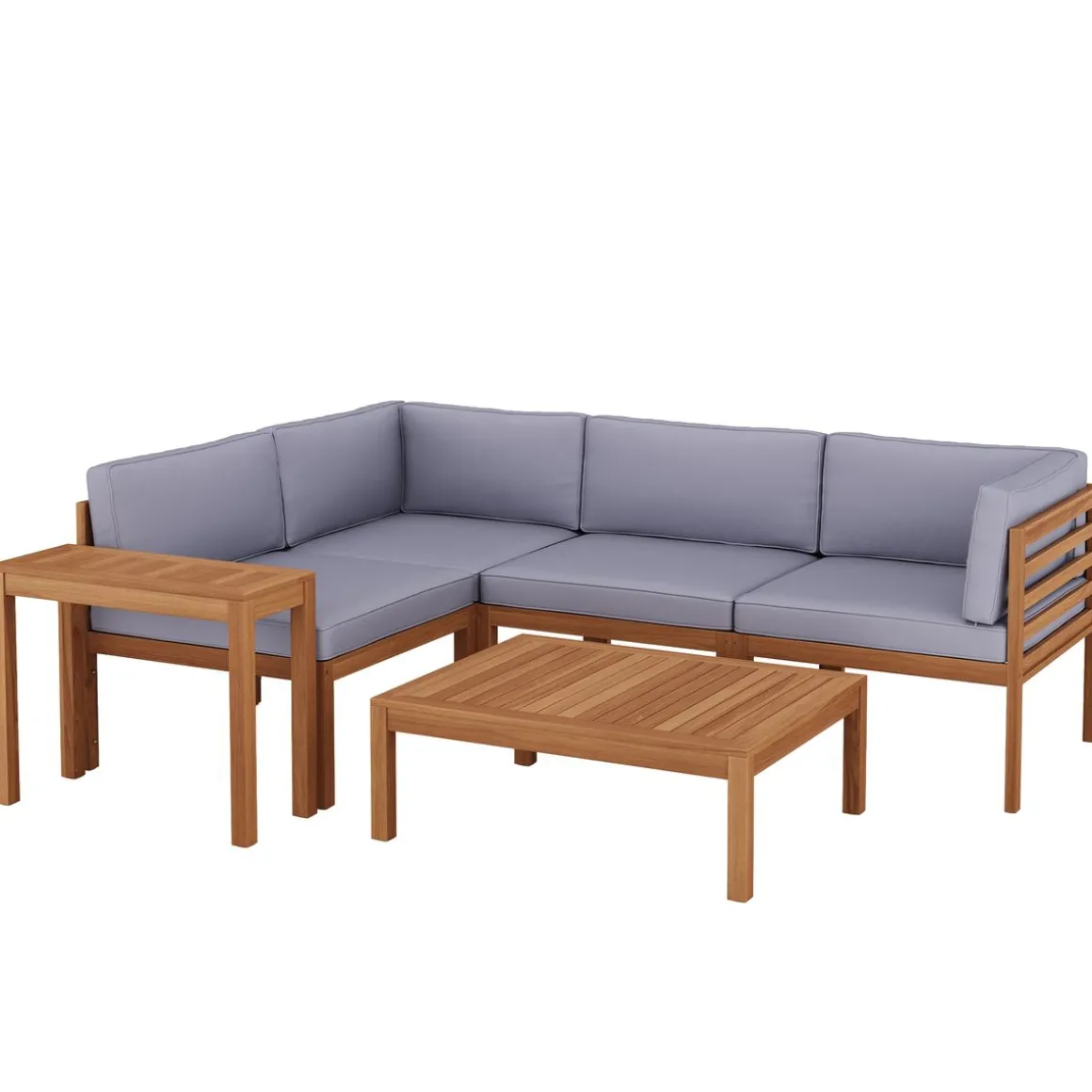 Lounge Holz ALTEA natur/grau