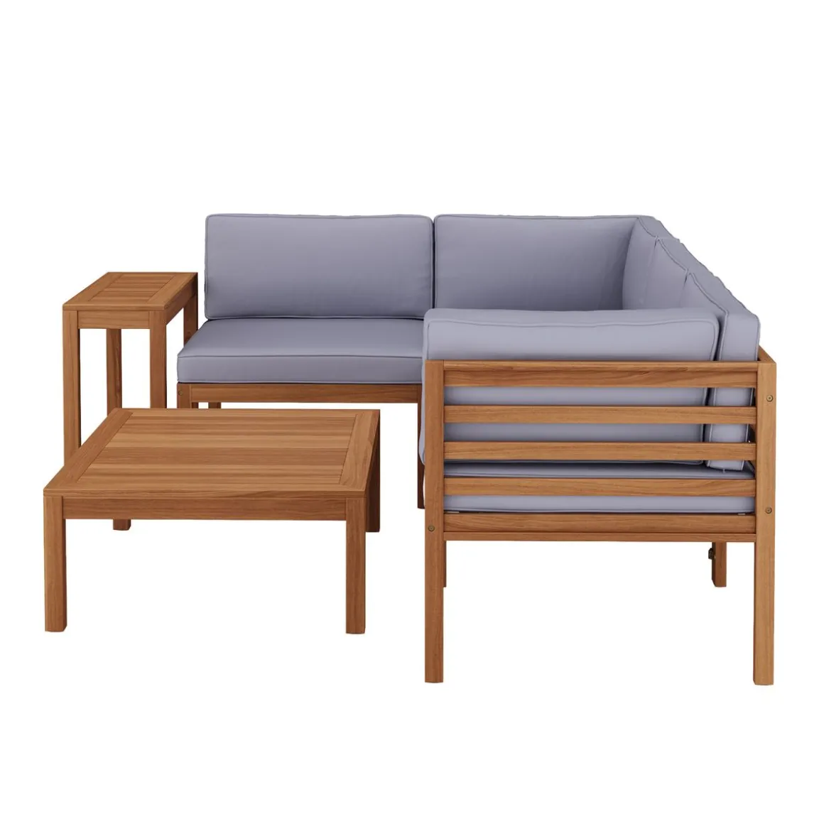 Lounge Holz ALTEA natur/grau