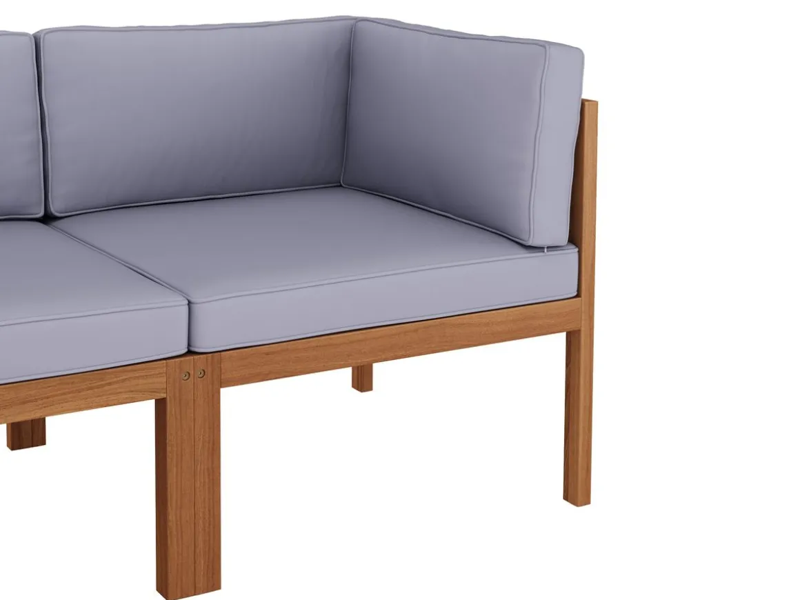 Lounge Holz ALTEA natur/grau