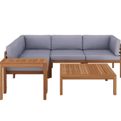 Lounge Holz ALTEA natur/grau