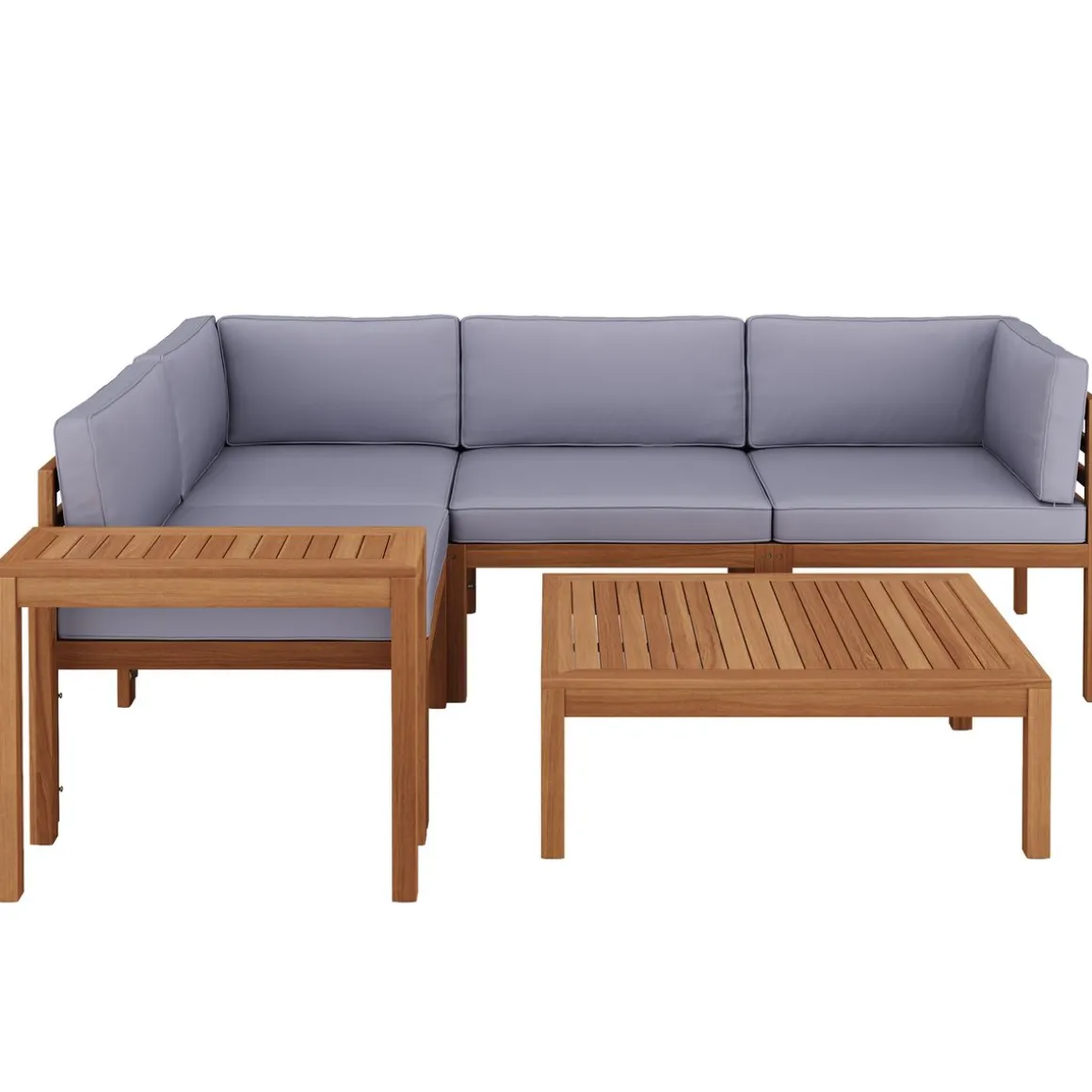 Lounge Holz ALTEA natur/grau