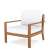 Lounge Holz BIBIONE natur/weiss