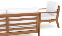 Lounge Holz BIBIONE natur/weiss