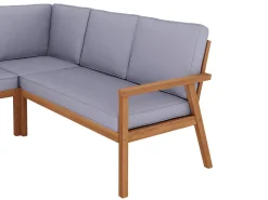 Lounge Holz GIRONA natur/grau