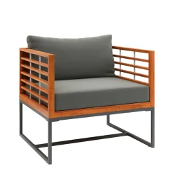 Lounge Holz MAVIS schwarz/natur/anthrazit