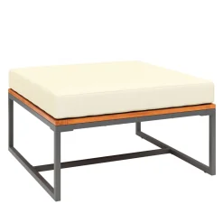 Lounge Holz MAVIS schwarz/natur/creme