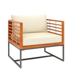 Lounge Holz MAVIS schwarz/natur/creme