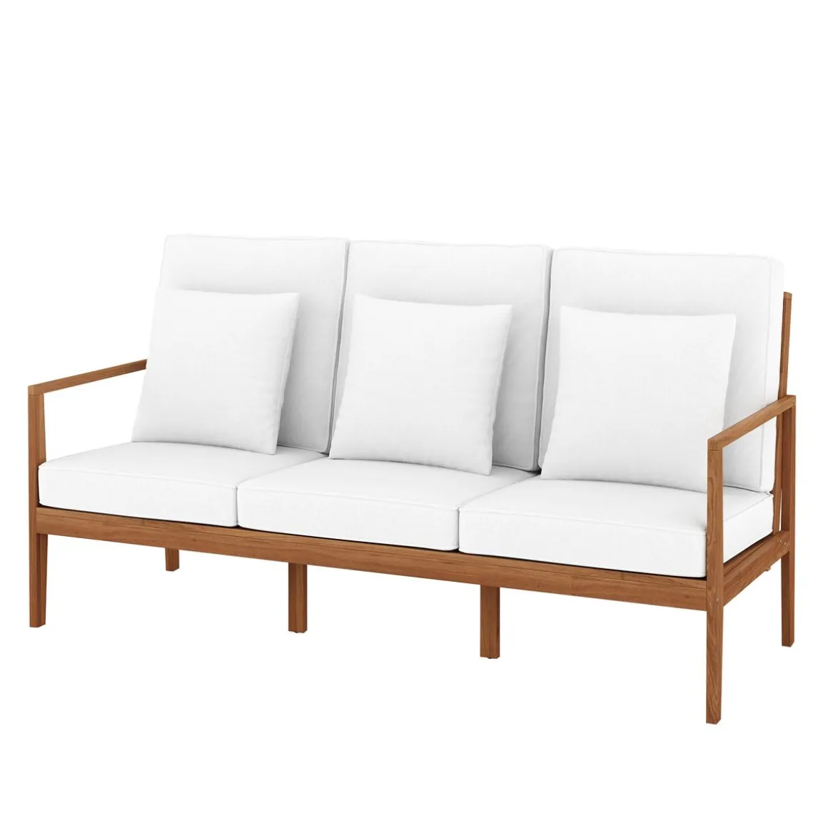 Lounge Holz PADUA natur/creme