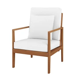 Lounge Holz PADUA natur/creme