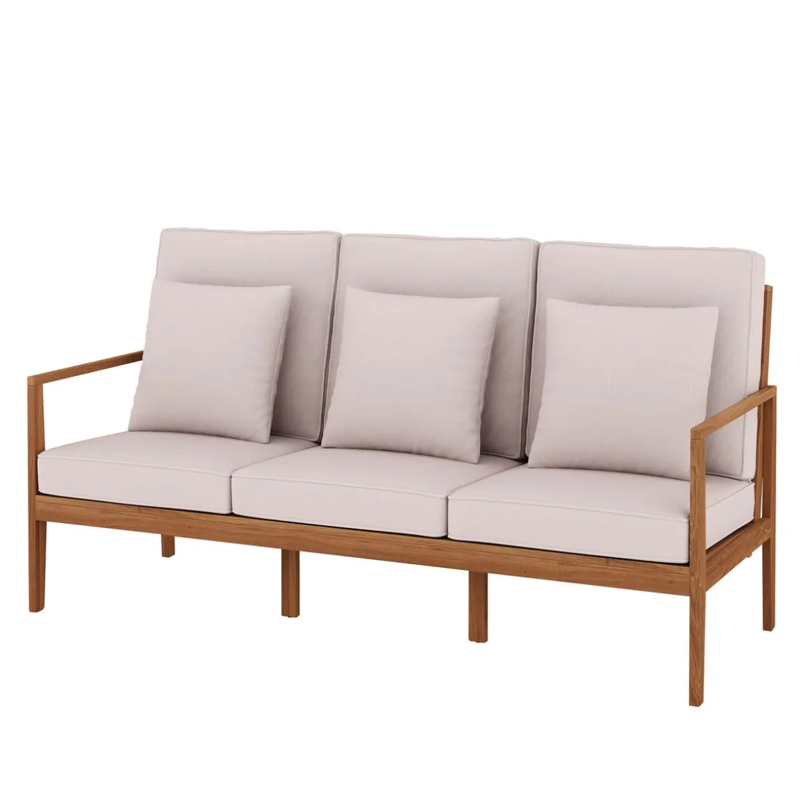 Lounge Holz PADUA natur/taupe