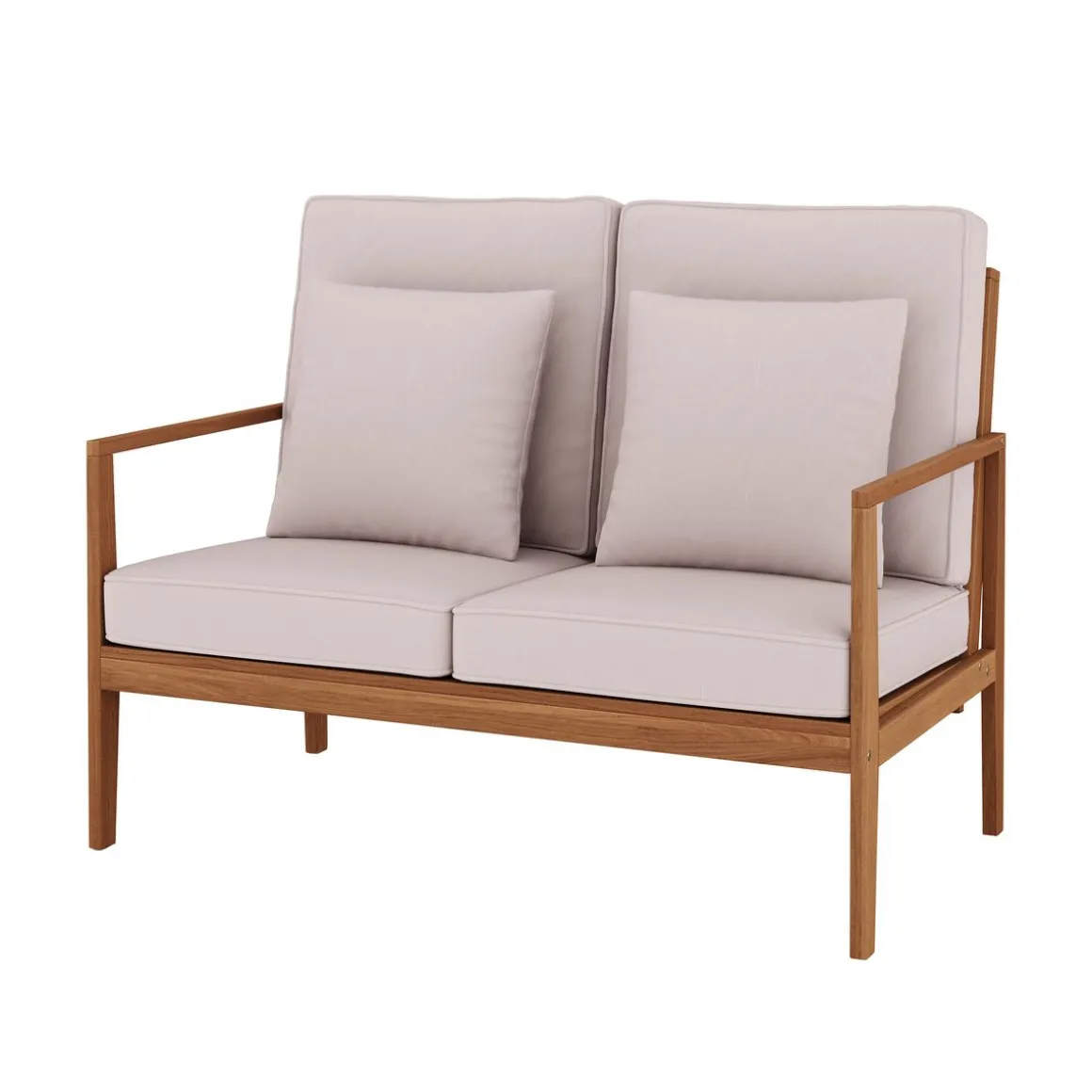 Lounge Holz PADUA natur/taupe