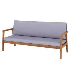 Lounge Holz PARMA natur/grau