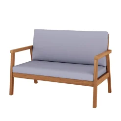 Lounge Holz PARMA natur/grau
